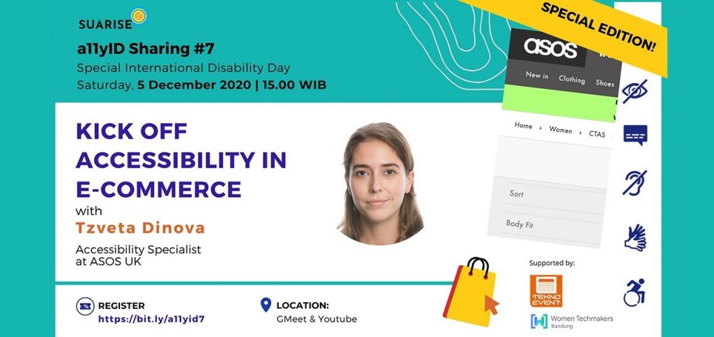 Poster acara a11yID 7 Accessibility in E-commerce