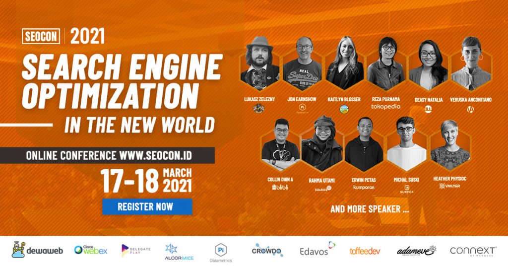 Poster SEOCON 2021: Search Engine Optimization in The New World